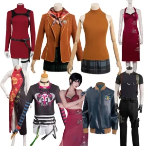 Evil 4 Remake Ashley Graham Cosplay Costume Dress Coat Skirt Outfits Game Halloween Carnival Party Suit For Adult Women Girls